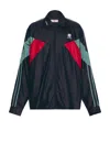 Martine Rose Block Design High Collar Unisex Jacket In Blue Navy