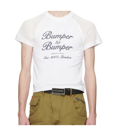 MARTINE ROSE STRING VEST SHRUNKEN T-SHIRT
