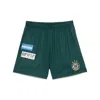 Martine Rose Football Track Shorts In Green