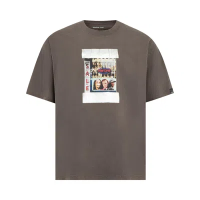 Pre-owned Martine Rose Short-sleeve Oversized T-shirt 'brown Washed' | Men's Size M