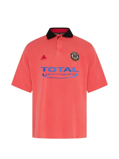 Martine Rose Short-sleeve Polo Shirt In Red