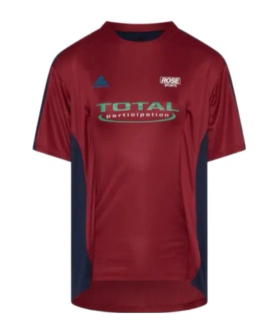 Martine Rose Short-sleeved T-shirt In Burgundy