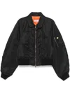 Martine Rose Black Shrunken Bomber Jacket In Black