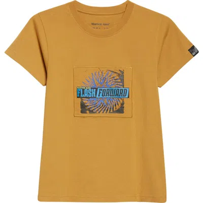 Martine Rose Shrunken Graphic T-shirt In Brown