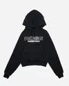 Martine Rose Shrunken Hoodie In Black