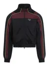 Martine Rose Shrunken Tech Jacket Contrast Trim Design In Black