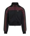 Martine Rose Shrunken Tech Jacket Contrast Trim Design In Black
