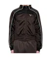 Martine Rose Men Shrunken Track Jacket In Brown