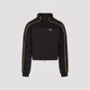 Martine Rose High Collar Track Jacket With Side Pockets In Brown