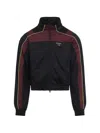 Martine Rose Shrunken Tech Jacket Contrast Trim Design In Black