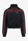 Martine Rose Shrunken Tech Jacket Contrast Trim Design In Black