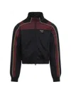 Martine Rose Shrunken Tech Jacket Contrast Trim Design In Black