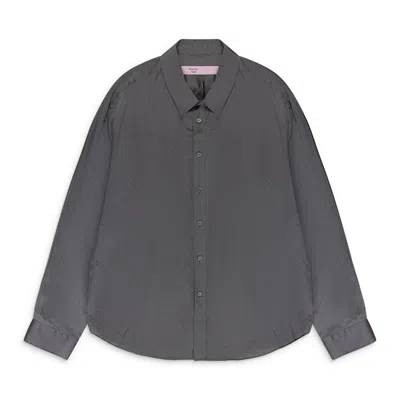 Martine Rose Silver Classic Button-down Shirt In Gray