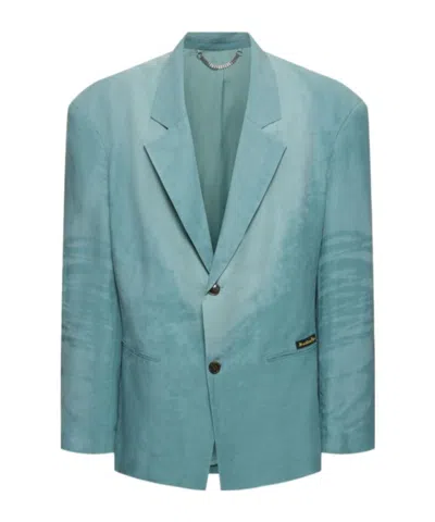 Martine Rose Single-breasted Casual Jacket In Blue