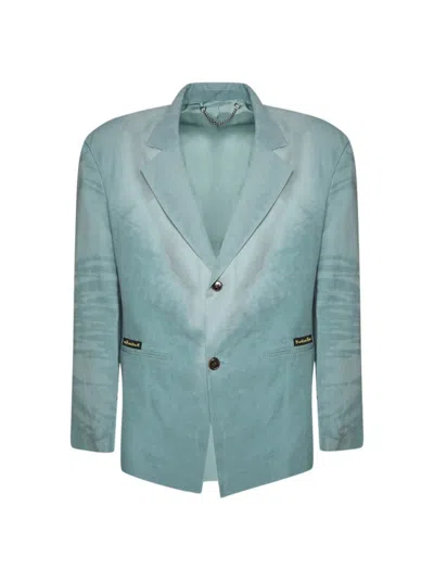 Martine Rose Single Breasted Jacket In Green