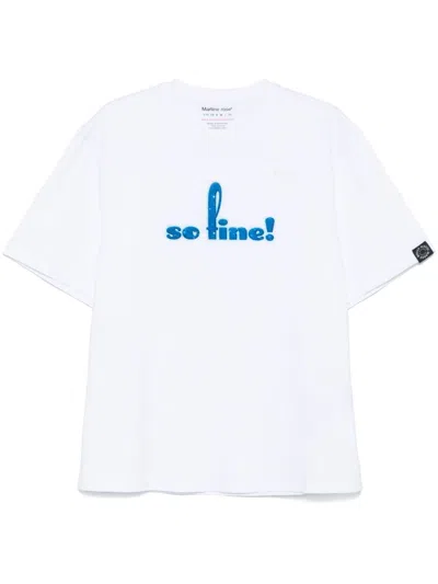 Martine Rose Slogan-print T-shirt In 白色