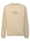 Martine Rose Embroidered Cotton Sweatshirt In Neutral