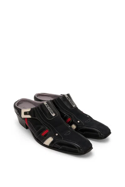 Martine Rose Sporty Snout Mules In Black