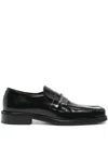 Martine Rose Leather Loafers With Square Toe In Black