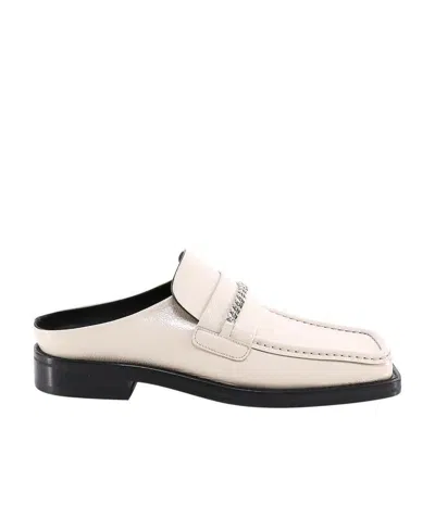 Martine Rose Square Toe Muller Shoes In Nude