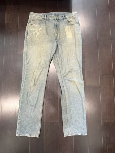 Pre-owned Martine Rose Ss20 Security Denim In Blue