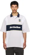 Martine Rose Ssense Exclusive Gray & Navy Oversized Panelled Polo In Neutral