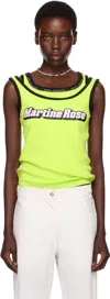 Martine Rose Ssense Exclusive Green Folded Vest Tank Top In Green