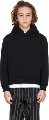 Martine Rose Ssense Exclusive Kids Black Hoodie In Black / Scribble