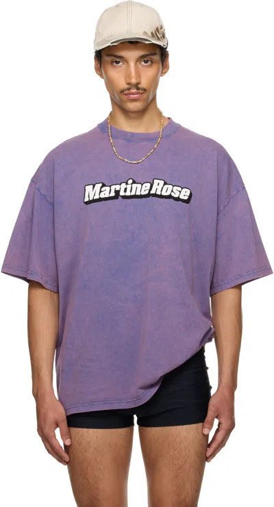 Martine Rose Ssense Exclusive Purple Oversized T-shirt