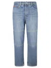 Martine Rose Reversible Camouflage-print Jeans In Blue