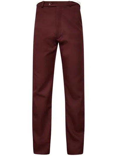 Martine Rose Straight-leg Tailored Trousers In 红色