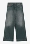Martine Rose Loose Washed Jeans In Blue