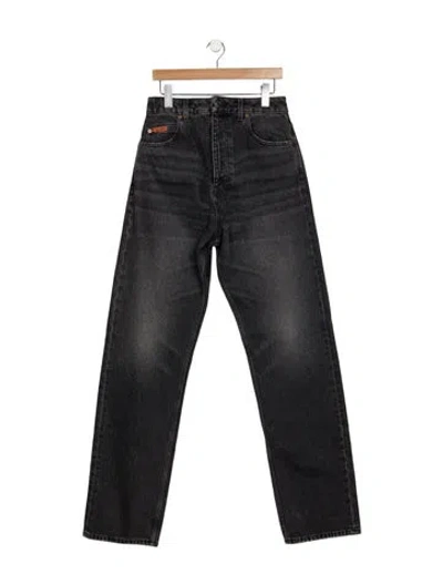 Pre-owned Martine Rose Straight-leg Jeans In Grey
