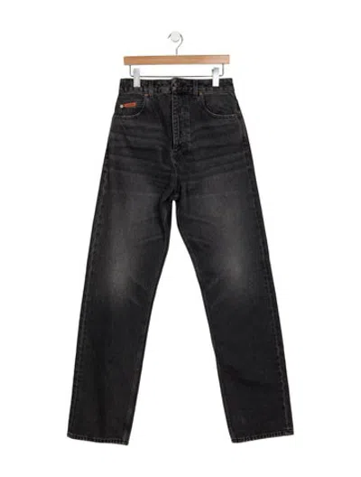 Pre-owned Martine Rose Straight-leg Jeans In Grey