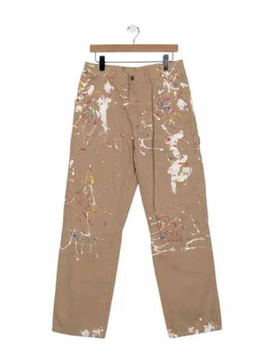 Pre-owned Martine Rose Straight-leg Jeans In Neutrals