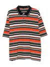 Martine Rose Oversized Striped Polo Shirt In Multi
