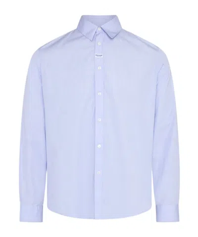 Martine Rose Striped Button-up Shirt In Blue