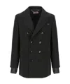 Martine Rose Striped Blazer Buttoned Cuffs In Black