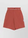 Martine Rose Red Twisted Skate Shorts