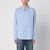 Martine Rose Striped Cotton Poplin Shirt With Long Sleeves In Blue