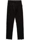 Martine Rose Striped Straight-leg Trousers In Black