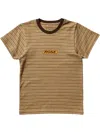 Martine Rose Multicolor Shrunken T-shirt In Brown