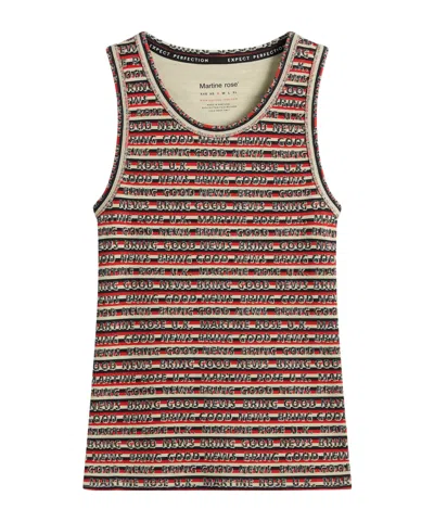 Martine Rose Striped-pattern Vest In Multi