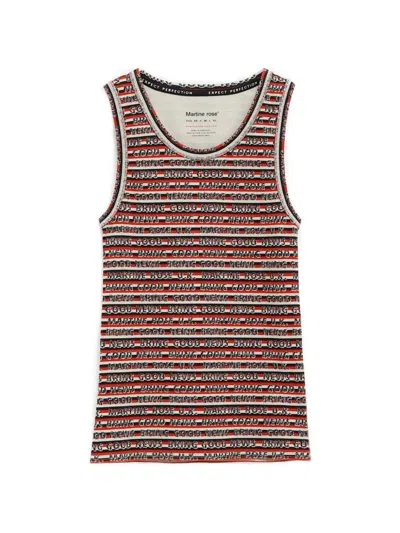 Martine Rose Striped-pattern Vest In Multi