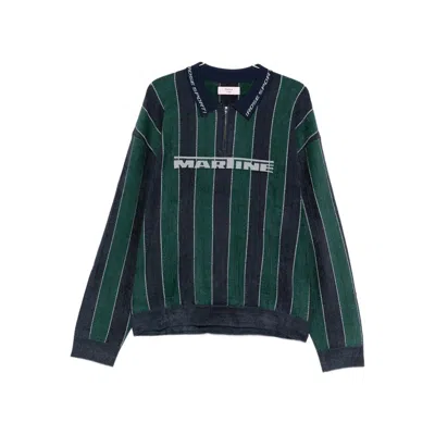 Martine Rose Sporty Logo Sweatshirt In Blue