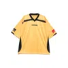 Martine Rose Yellow Printed Rugby T-shirt In Yellow