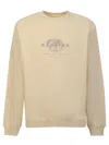 Martine Rose Embroidered Cotton Sweatshirt In Yellow
