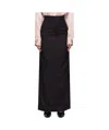 Martine Rose Black Tailored High Waisted Maxi Skirt In Black