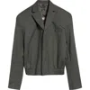 Martine Rose Tailored Padded Shoulder Jacket In Green Sage Green