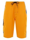 Martine Rose Orange & Navy Board Swim Shorts In Orange